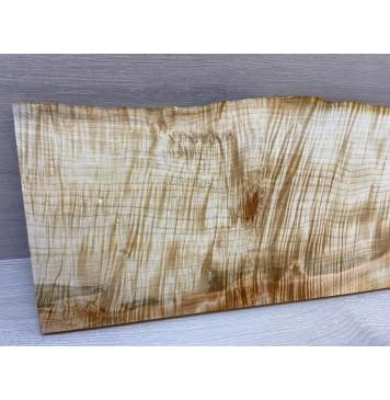 Клён Американский Волнистый заготовка на топ Смешанный АА Волна ААА 19х200х490 мм - 2 шт. (книжкой) Уценка-трещины-18