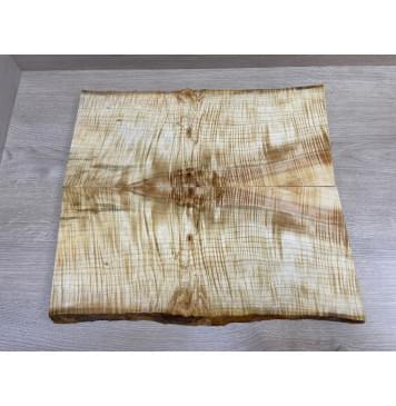 Клён Американский Волнистый заготовка на топ Смешанный АА Волна ААА 19х200х490 мм - 2 шт. (книжкой) Уценка-трещины-14