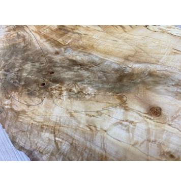 Клён Американский Волнистый заготовка на топ Смешанный АА Волна А 17х180х230-210 мм - 2 шт. (книжкой) Уценка-трещины-3