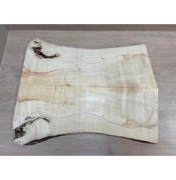 Клён Американский заготовка на топ Смешанный АА 17х177-200х555 мм - 2 шт. (книжкой)-0