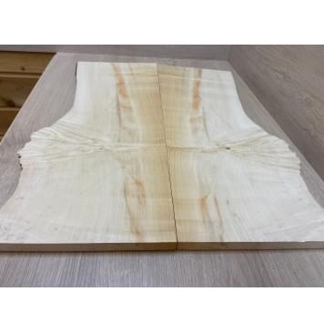 Клён Американский Каповый заготовка на топ Смешанный ААА 17.8х190-220х595 мм - 2шт (книжкой)-7