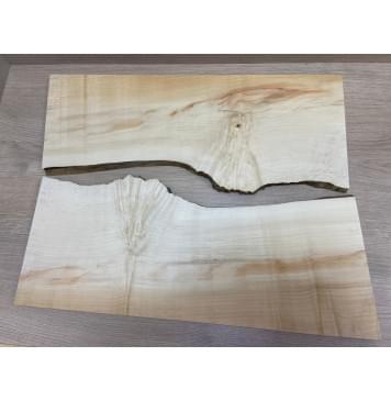 Клён Американский Каповый заготовка на топ Смешанный ААА 17.8х190-220х595 мм - 2шт (книжкой)-3