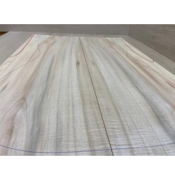 Клён Американский Волнистый заготовка на топ Смешанный АА Волна А 12х175х510 мм - 2 шт. (книжкой)-5