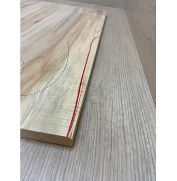 Клён Американский Волнистый заготовка на топ Смешанный АА Волна А 12х175х510 мм - 2 шт. (книжкой)-8