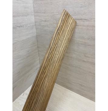 Зебрано  заготовка накладки для электрогитары Радиал АА 7.5(6.5)х88х595 мм-7