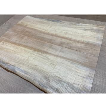 Клён Американский Волнистый заготовка на топ Радиал АА Волна ААА 13х193-200х525 мм - 2 шт. (книжкой)-2