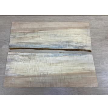 Клён Американский Волнистый заготовка на топ Радиал АА Волна ААА 13х193-200х525 мм - 2 шт. (книжкой)-4