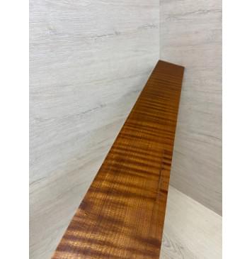 Клён Волнистый Печёный 180 гр заготовка накладки для электрогитары Радиал АА Волна АА 12х84х700 мм-13