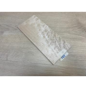 Клён Облачко заготовка накладки на головку грифа Смешанный ААА Волна ААА 7х116х255 мм-0