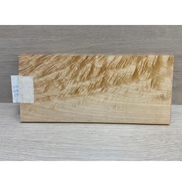 Клён Облачко заготовка накладки на головку грифа Смешанный ААА Волна ААА 7х116х255 мм-4