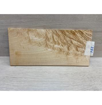 Клён Облачко заготовка накладки на головку грифа Смешанный ААА Волна ААА 7х116х255 мм-5