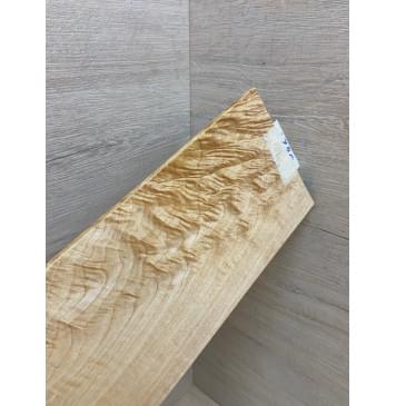 Клён Облачко заготовка накладки на головку грифа Смешанный ААА Волна ААА 7х116х255 мм-2