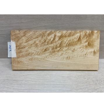 Клён Облачко заготовка накладки на головку грифа Смешанный ААА Волна ААА 8х117х255 мм-5