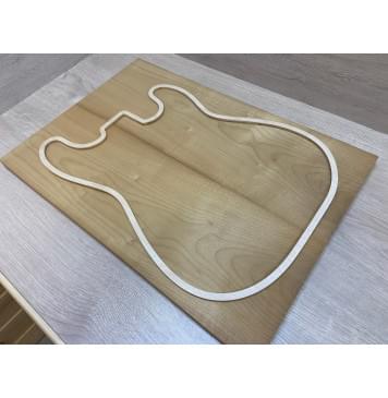 Клён Белый Печёный 150гр заготовка на топ Тангент А 19х186х540 мм - 2 шт.(книжкой)-2