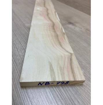 Клён Американский заготовка накладки для бас-гитары Смешанный ААА 13.2х98х660 мм-2