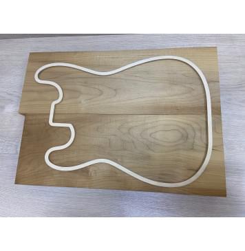 Клён Печёный 180 гр заготовка корпуса  Тангент АА 44.5х188х510-530 мм (2шт)-4