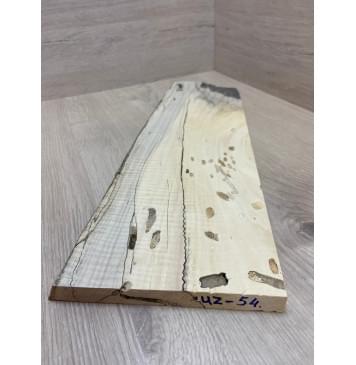 Клён Американский Spalted Волнистый Универсальная заготовка Смешанный АА 19х140-165х500 мм-1