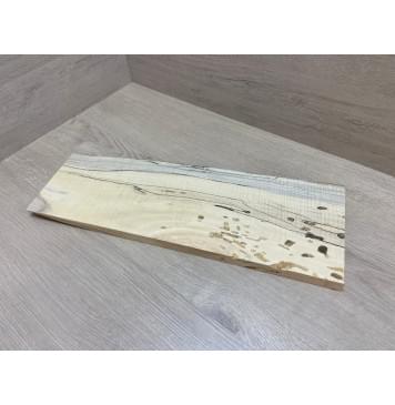 Клён Американский Spalted Волнистый Универсальная заготовка Смешанный АА 19х140-165х500 мм-5