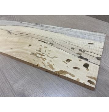 Клён Американский Spalted Волнистый Универсальная заготовка Смешанный АА 19х140-165х500 мм-6