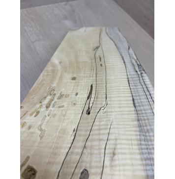 Клён Американский Spalted Волнистый Универсальная заготовка Смешанный АА 19х140-165х500 мм-9