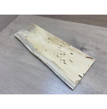 Клён Американский Spalted Волнистый Универсальная заготовка Смешанный АА 19х140-160х445 мм-3
