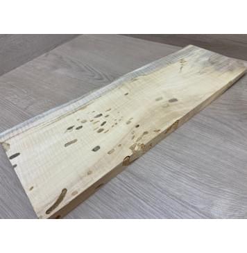 Клён Американский Spalted Волнистый Универсальная заготовка Смешанный АА 19х140-160х445 мм-4