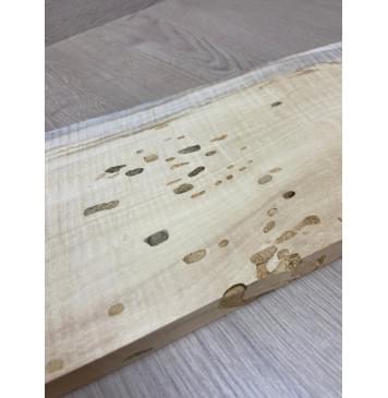 Клён Американский Spalted Волнистый Универсальная заготовка Смешанный АА 19х140-160х445 мм-5