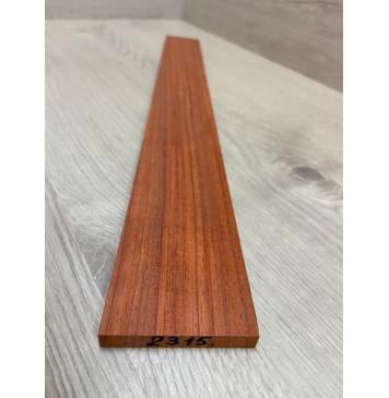 Падук заготовка накладки для электрогитары Радиал ААА 9х64-53х505 мм-3