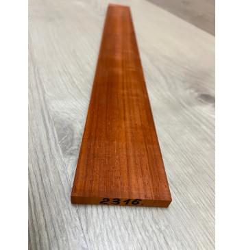 Падук заготовка накладки для электрогитары Радиал ААА 8.5х61-53х506 мм-2