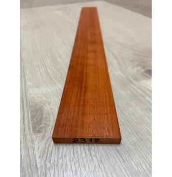 Падук заготовка накладки для электрогитары Радиал ААА 9х61-53х506 мм-3