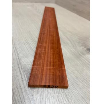 Падук заготовка накладки для электрогитары Радиал ААА 8х63-58х500 мм-4