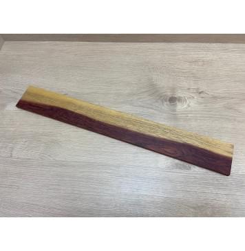 Эбен Красный заготовка накладки для электрогитары Смешанный ААА 9.5х70х535 мм-6