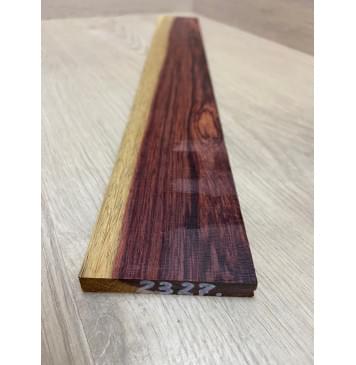 Эбен Красный заготовка накладки для электрогитары Смешанный ААА 9.5х70х535 мм-9