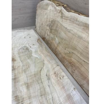 Клён Американский Волнистый заготовка на топ Смешанный А Волна А 17.5х235-265х740 мм - 2 шт. (книжкой)-5