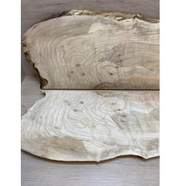 Клён Американский Волнистый заготовка на топ Смешанный А Волна А 17.5х235-265х740 мм - 2 шт. (книжкой)-6