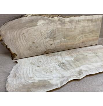 Клён Американский Волнистый заготовка на топ Смешанный А Волна А 17.5х235-265х740 мм - 2 шт. (книжкой)-7