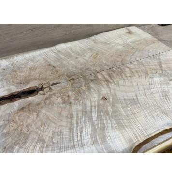 Клён Американский Волнистый заготовка на топ Смешанный А Волна ААА 16.5х215-270х810 мм - 2 шт. (книжкой)-5