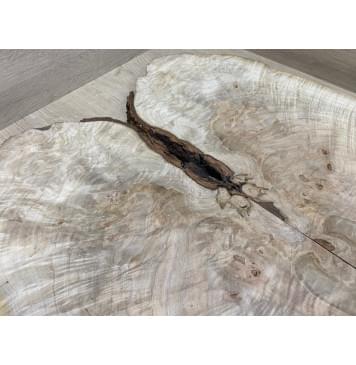 Клён Американский Волнистый заготовка на топ Смешанный А Волна ААА 16.5х215-270х810 мм - 2 шт. (книжкой)-6