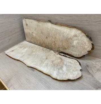 Клён Американский Волнистый заготовка на топ Смешанный А Волна ААА 16.5х215-270х810 мм - 2 шт. (книжкой)-8