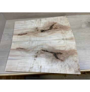 Клён Американский Волнистый заготовка на топ под заливку Смешанный АА Волна АА 19х253-295х560 мм - 2 шт. (книжкой)-0