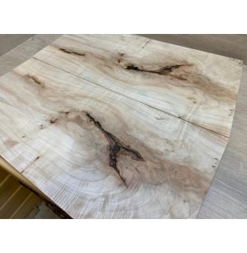 Клён Американский Волнистый заготовка на топ под заливку Смешанный АА Волна АА 19х253-295х560 мм - 2 шт. (книжкой)-2