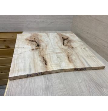 Клён Американский Волнистый заготовка на топ под заливку Смешанный АА Волна АА 19х253-295х560 мм - 2 шт. (книжкой)-3