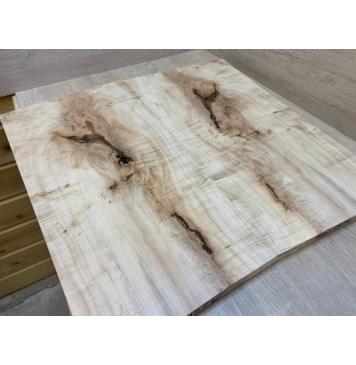 Клён Американский Волнистый заготовка на топ под заливку Смешанный АА Волна АА 19х253-295х560 мм - 2 шт. (книжкой)-4