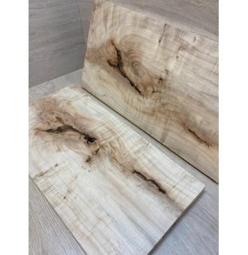 Клён Американский Волнистый заготовка на топ под заливку Смешанный АА Волна АА 19х253-295х560 мм - 2 шт. (книжкой)-5