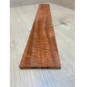 Падук Волнистый заготовка накладки для бас-гитары Радиал А Волна ААА 9х97х705 мм-6