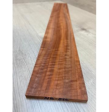 Падук Волнистый заготовка накладки для бас-гитары Радиал А Волна ААА 9х97х705 мм-3