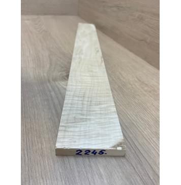 Клён Белый Явор, Волнистый заготовка накладки для электрогитары Смешанный АА Волна АА 12х72-62х527 мм-4