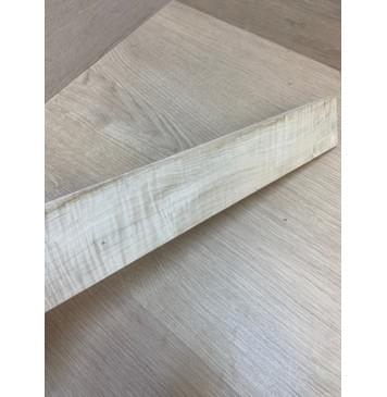 Клён Белый Явор, Волнистый заготовка накладки для электрогитары Смешанный АА Волна АА 9.5х70-55х450 мм-10