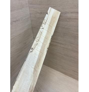 Клён Американский Spalted Волнистый заготовка накладки для электрогитары Смешанный АА Волна АА 7.7х70-60х508 мм-4