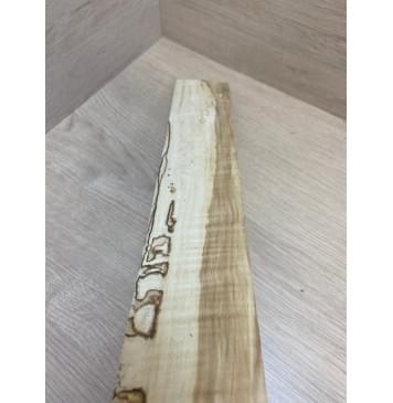 Клён Американский Spalted Волнистый заготовка накладки для электрогитары Смешанный АА Волна АА 7.7х70-60х508 мм-9